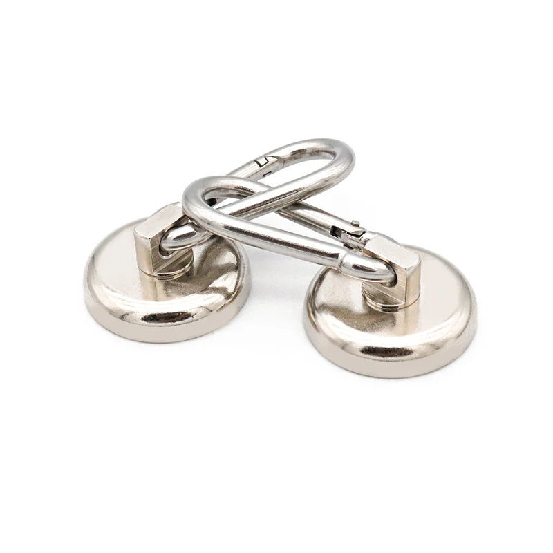 

1 Pcs Carabiner Magnetic Hooks Super Strong Neodymium Magnet with Swivel Carabiner Heavy Duty Neodymium Magnetic Hook Toolbox