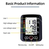 Big Screen Broadcast English Voice Tonometer New LED Black Blood Pressure Monitor BP Monitors Arm Tensiometers Heart Rate Meter 4