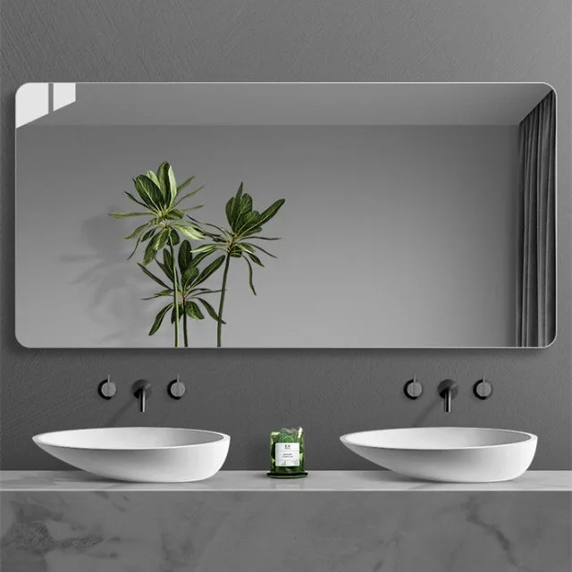 욕실을 멋지고 기능적으로 꾸미는 펀치 프리 욕실 벽걸이 거울