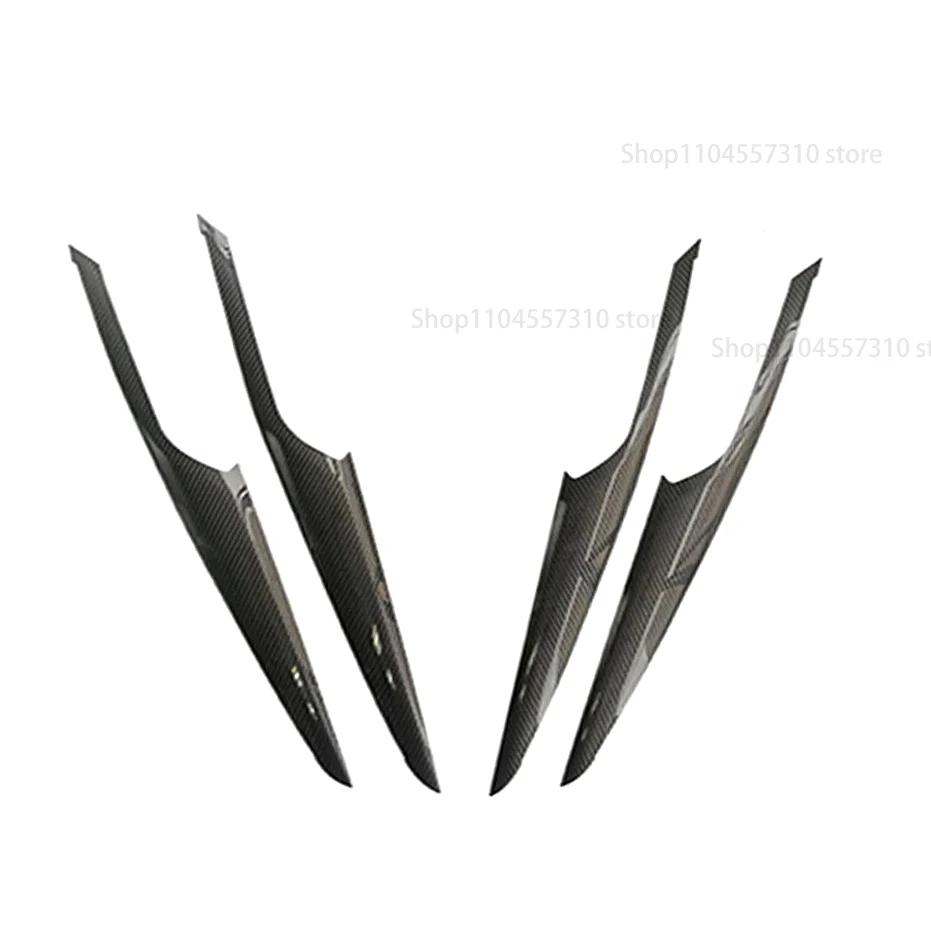 4pcs 탄소 섬유 인테리어 액세서리 BMW X3 G01 2023up 용 내부 도어 핸들 패널 장식 커버 트림