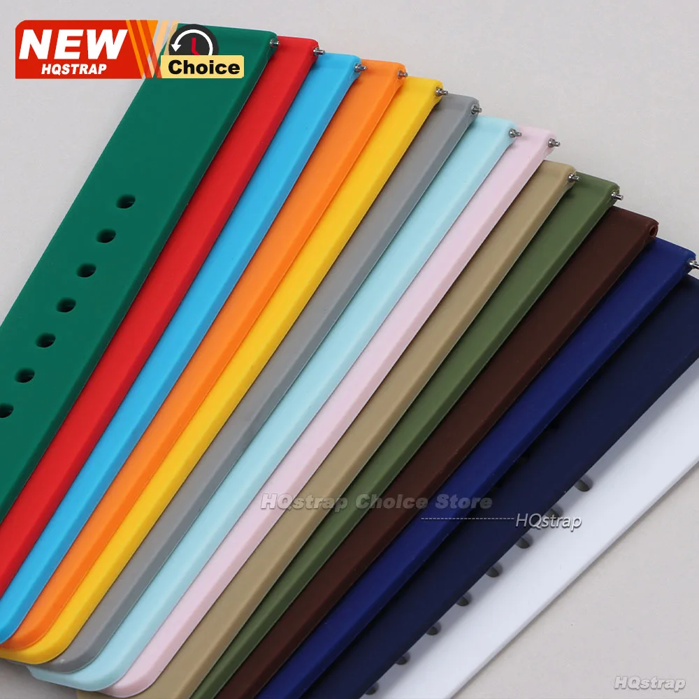 Gold Colorful Silicone Strap Universal Waterproof Wristband