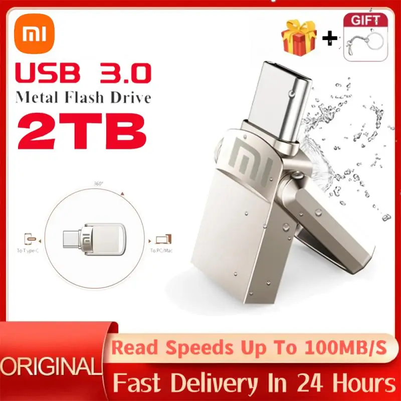 Xiaomi Mini 2Tb 3.0 Metal Usb Flash Drive 1Tb Pen Drive Memory Stick Ad Alta Velocità 4Tb U Disk Pendrive Usb 3.0 Memory