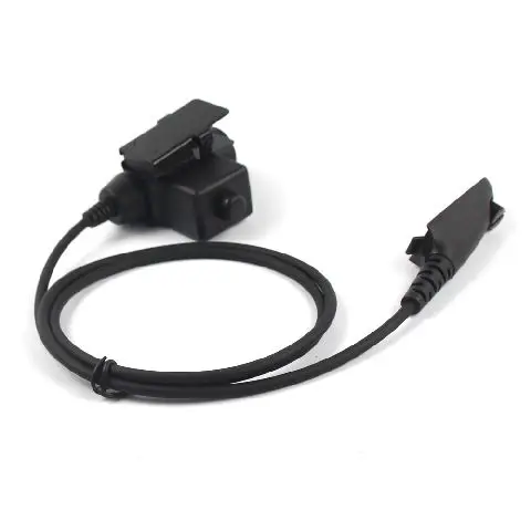 Tactical push to talk radio Headset Adapter for Motorola Walkie-Talkies GP140 GP320 GP328 GP338 GP340 walkie talkie u94 ptt