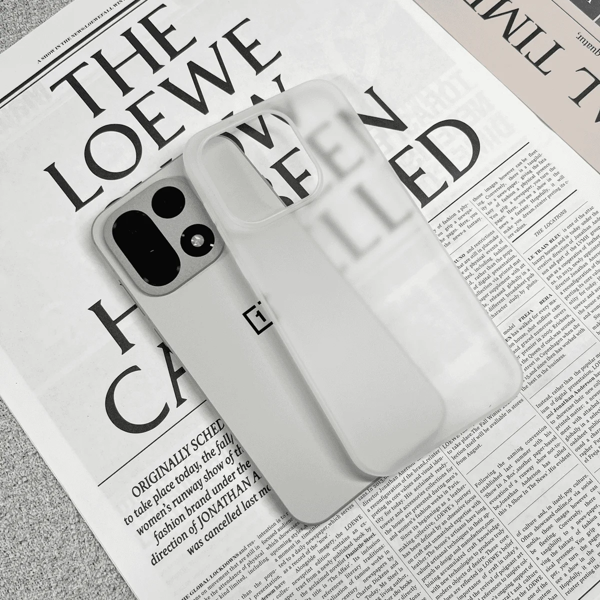Minimalist Frosted Anti-Yellowing Shockproof Phone Case - Thin Corrugated Design