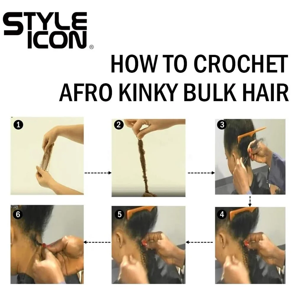 Style Icon Afro kinky Curly Bulk Remy Hair 1 Bundle 50g/pc Red Color Brazilian Braids Hair No Weft Human For Braiding