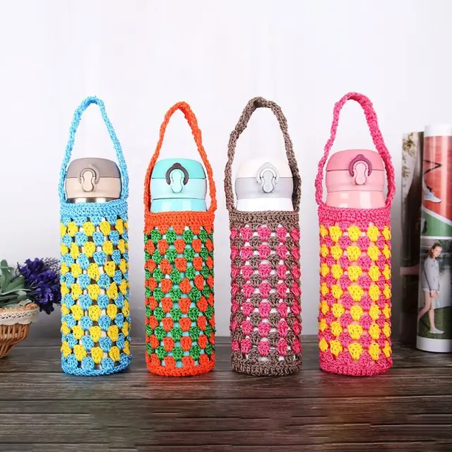 Water Bottle Cover Portable Water Cup Sleeve With Strap Reusable Water Bottle Carrier Bag Case Water Bottle Accessories 2