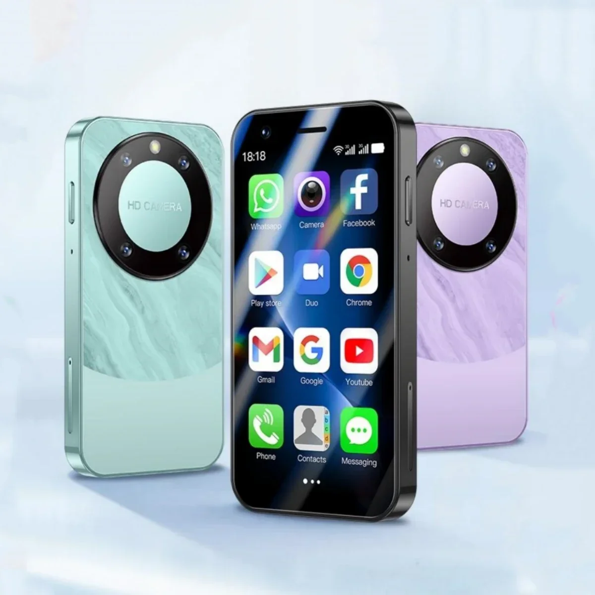 Teléfono Inteligente Mini FUFFI F8 Pro, Teléfono Android con Face ID, Portátil, Mini Celular de 8.1 Pulgadas HD, 16 GB de ROM, Batería de 2000 mAh