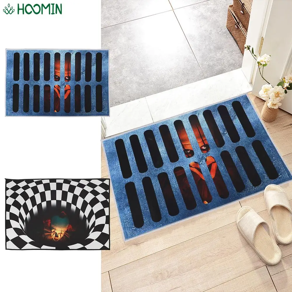 

Halloween Horror Clown Carpet Bedroom Entrance Doormat 3D Hallway Floor Mat Anti Slip Living Room Decor Rug