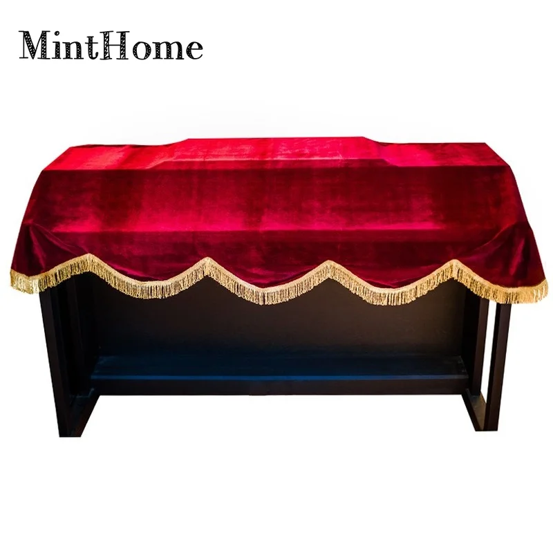 Red And Purple 88-key Golden Velvet Electric Piano Cover Electric Piano Cover Upright Keyboard Dust piano cover piano keyboard cover piano keyboard covers