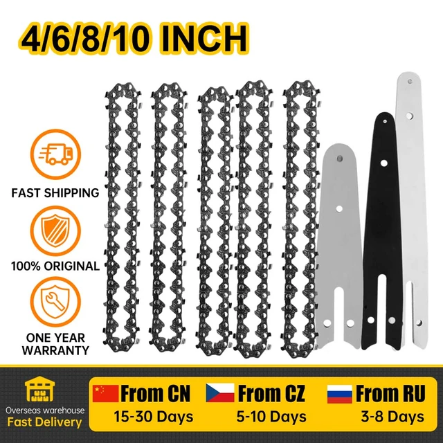 1pc 4/6/8 Polegada Mini Correntes De Motosserra De Aço - Temu Portugal