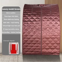 Household Far-infrared Sauna Rooms Home Steamer Shower Cover Portable Sauna Bag Sweat Steam Cabin Single Spa Fumigation Machine 1