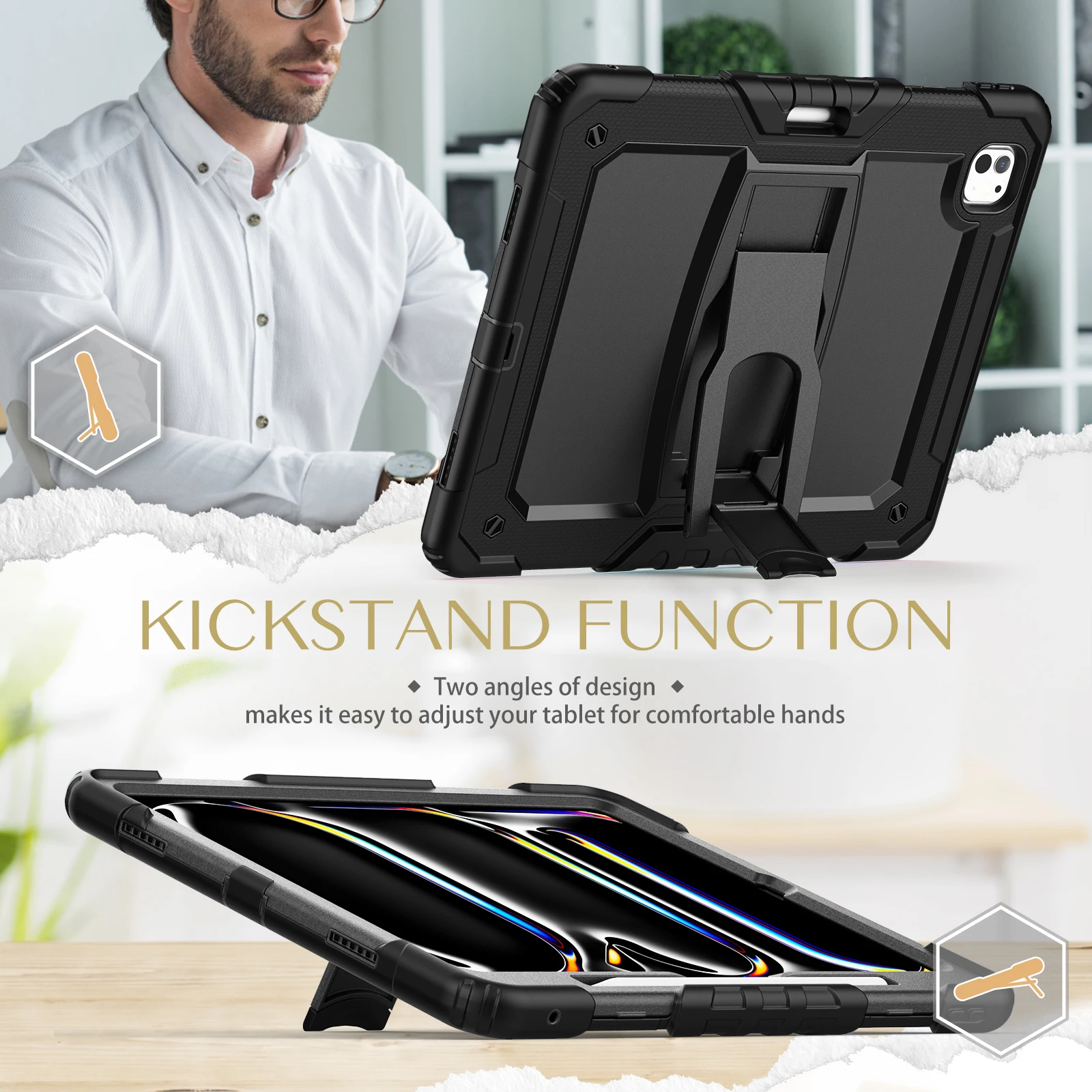 Premium Shockproof Stand Tablet Case - Enhanced Protection and Versatility