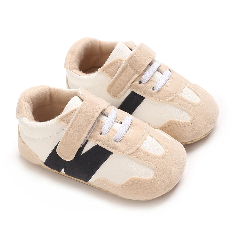 0-18 Months Baby Fashion Color Blocking Casual Sports Shoes Anti Slip Rubber Sole Walking Shoes 5