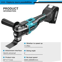 Brushless Cordless Oscillator Electric Renovator Home Pruning Saw Multi-function Trimmer Cutting Saw Tool for 18V Makita Battery 2