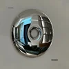 European Stainless Steel Wall Decor for Home Decoration Light Luxury Background Wall Decoration Donut Shape Living Room Decor 1