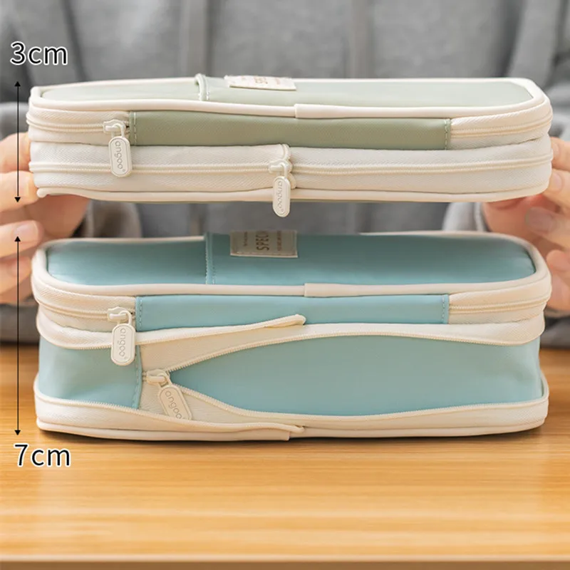 Large Capacity Pencil Case Stationery School Supplies Pencil Cases Pouch Office Desk Storage Bag Students Kids Pen Case Bags Box 5