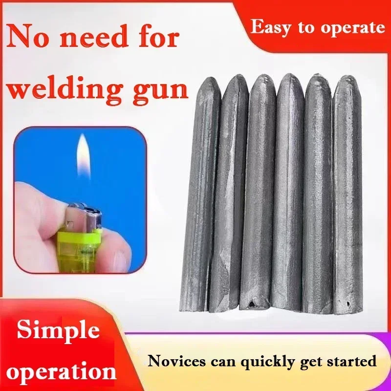 Welding Rods 3/30Pcs Welding Rods Low Temperature Aluminum Welding Rod Copper Iron Metal Wire Stainless Steel Easy Household Repairing Agent