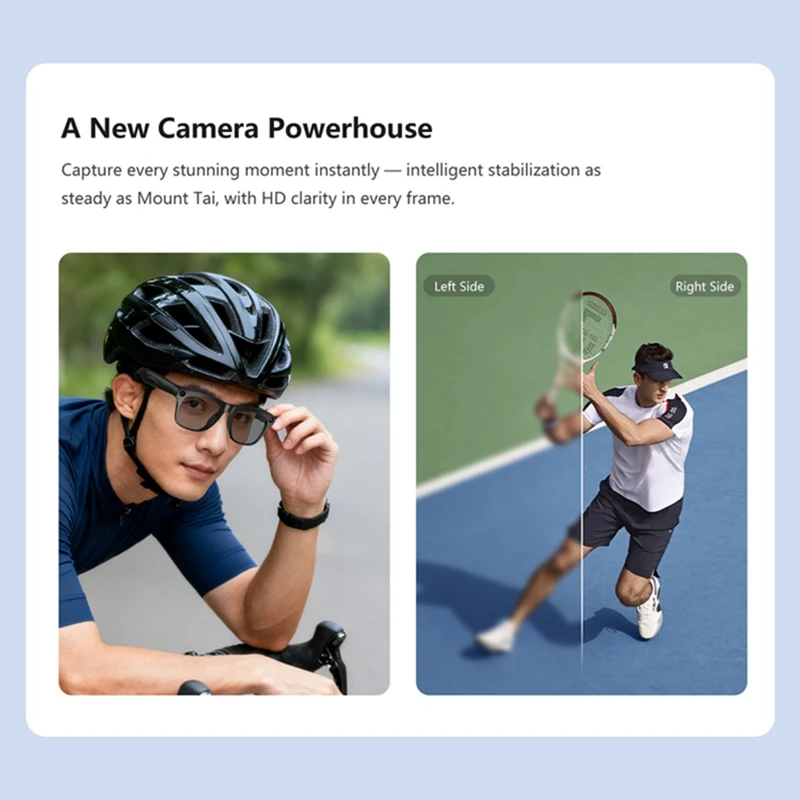 Lenovo AI Smart Glasses Translation 8MP HD Camera 4K Shooting Image Conversation Recording Listening To Music Smart Glasses 2026