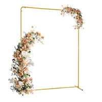 Durable Wedding Stand with Iron Frame, Gold & Blue Finish, 164 lbs Capacity, Simple Assembly, Easy to Clean & Store 1