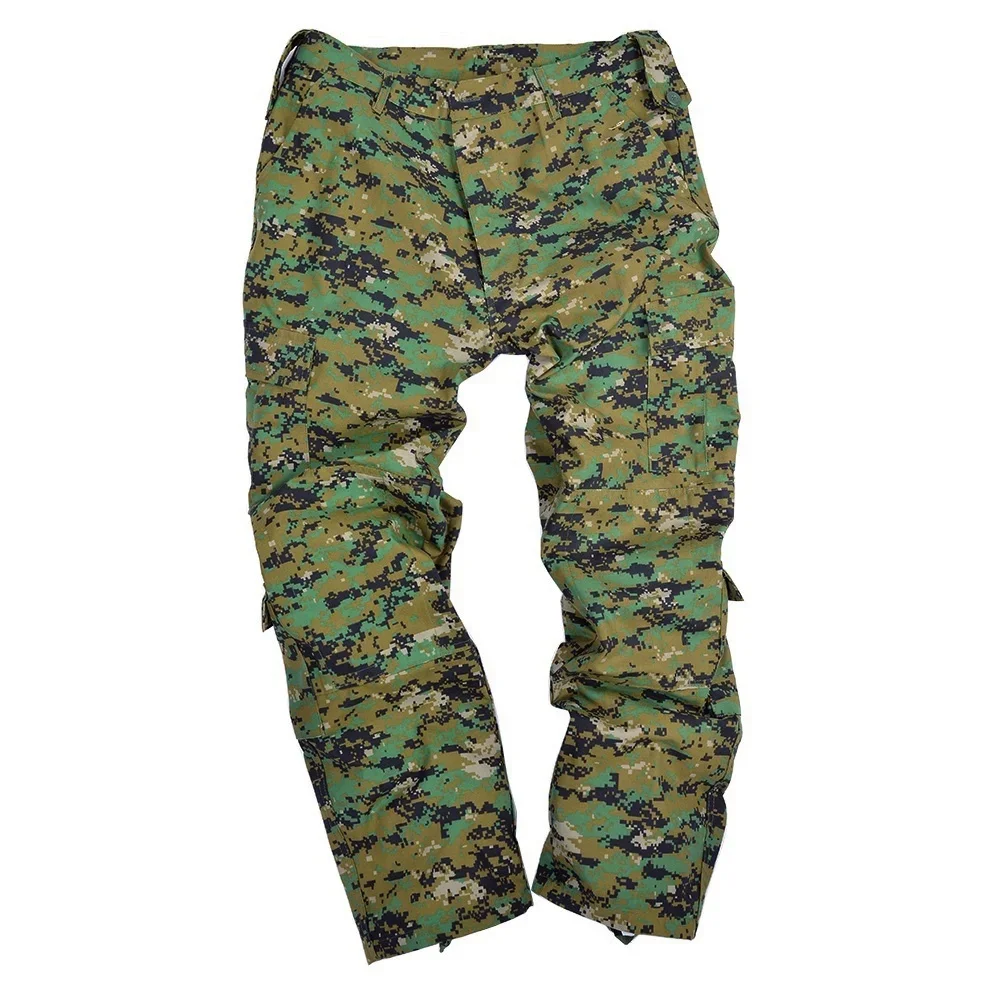 Tactical BDU Uniform Combat Suit Woodland Camouflage Airsoft Battlefield Working Training Clothes Men's Hunting Clothing