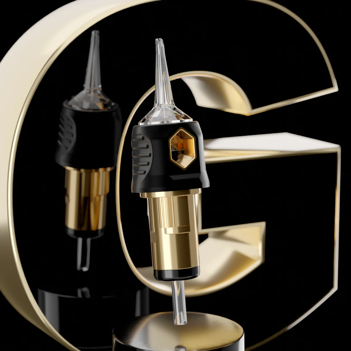OZER Tattoo Tattoo Cartridge Needles 20Pcs/lot Disposable Needles with Membrane Safety Cartridges for Round Liner