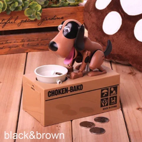 

Cute Puppy Dog Piggy Bank Save Money Box Saving Money Pot Coin Box Can Electronic Piggy Bank Children Kids Birthday Gifts