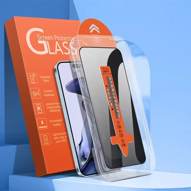 Dual Privacy Screen Protector with Easy Install for Smartphones - Anti-Peeping Film and Auto Dust Removal Kit