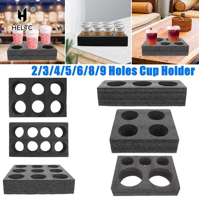 

Cup Carrier Holder Drink Tray Takeout Coffee Trays Disposable Beverage Delivery Holders Out Take Packing Go Carry Drinks