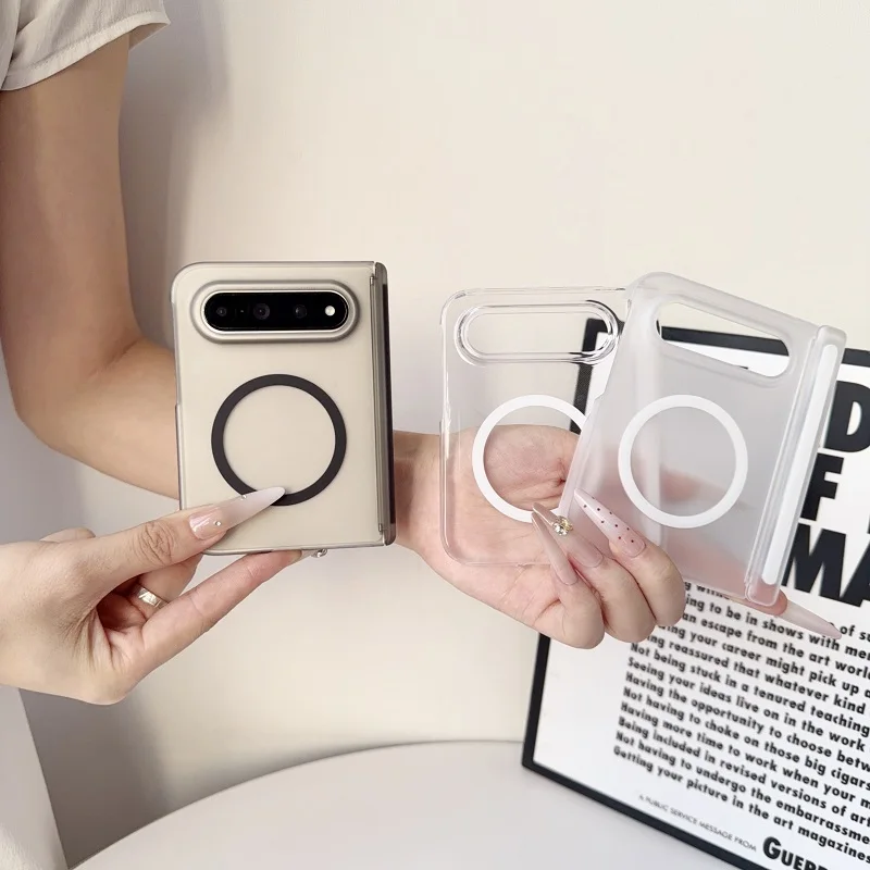 Magnetic Dual-Layer Protection Plastic Hinge Phone Case