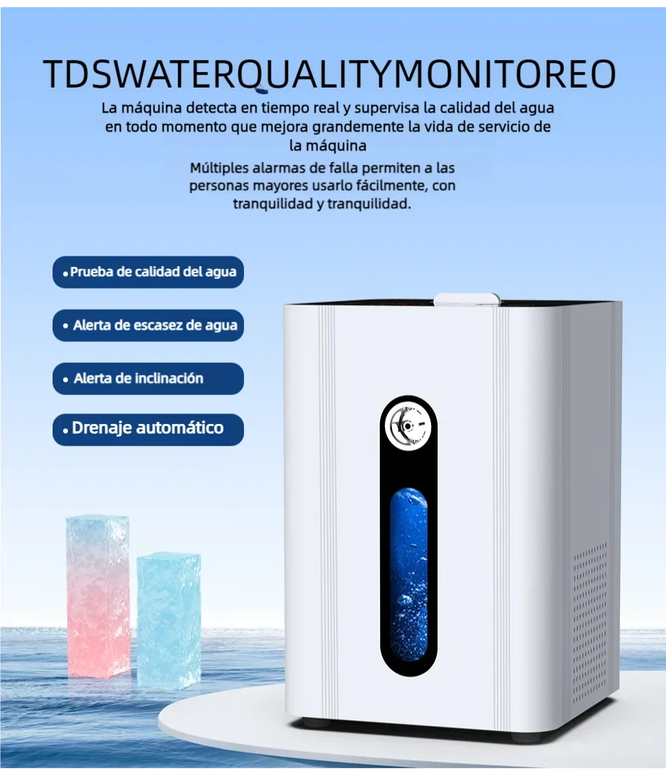 Generador de agua de hidrógeno Molecular portátil, máquina de inhalación de hidrógeno para bienestar, 99.99% de pureza, bajo ruido, SPE/PEM, 150 ml/min