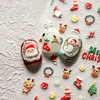 Winter Red Gonk Nail Art Sticker Christmas Series Cartoon Santa Claus Elk Design Adhesive Slider Snowman 2024 Manicure Foil Tips 4