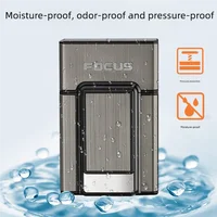 Hot selling aluminum alloy classic cigarette box rechargeable cigarette lighter 20 cigarette box metal pull 2