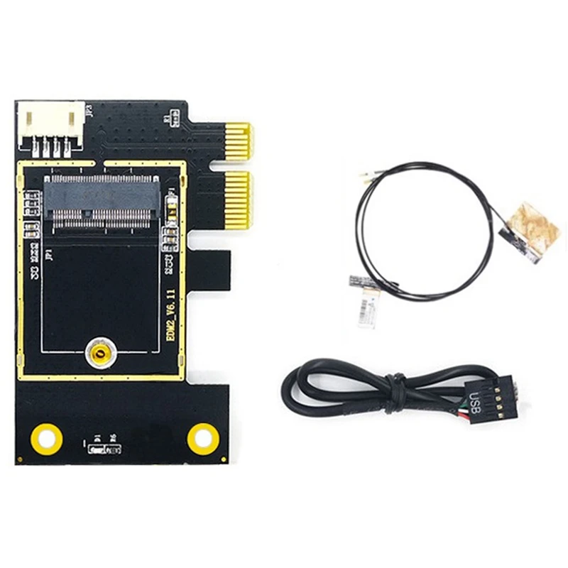 

Адаптер для сетевой карты NGFF M.2 на PCIE, карта переходника NGFF M.2 поддерживает сетевую карту 7260 8265 1650 1675X AX200 AX210