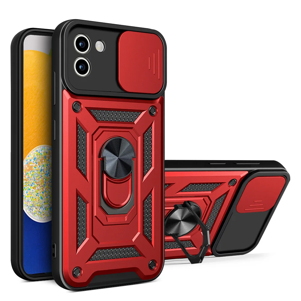 Shockproof Armor Case with Car Holder - Rugged Protective Phone Cover
