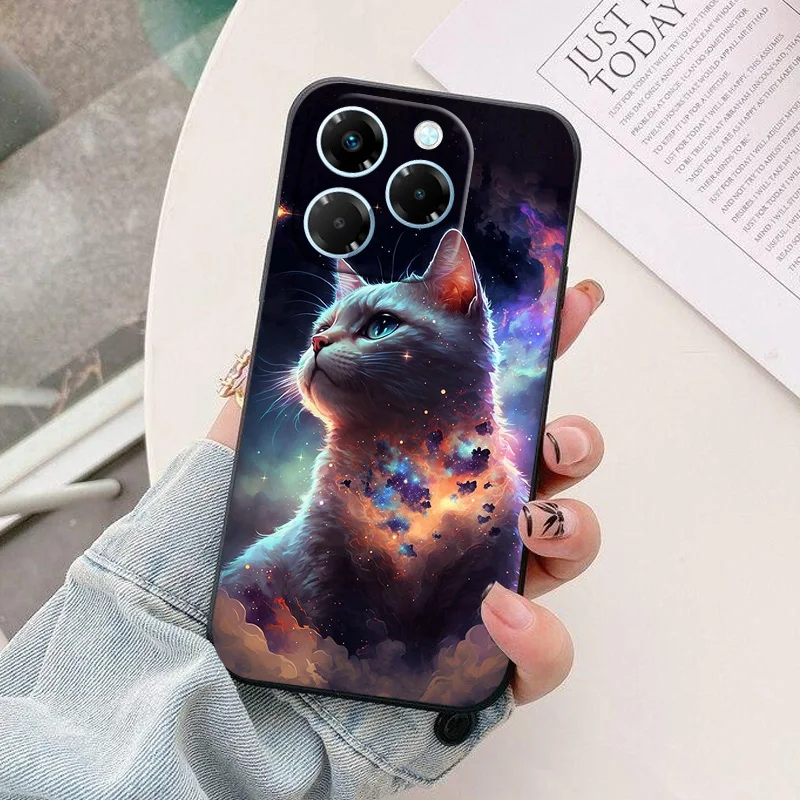 Astronaut Cartoon Silicone Phone Case - TPU Back Cover Shell & Protective Bag