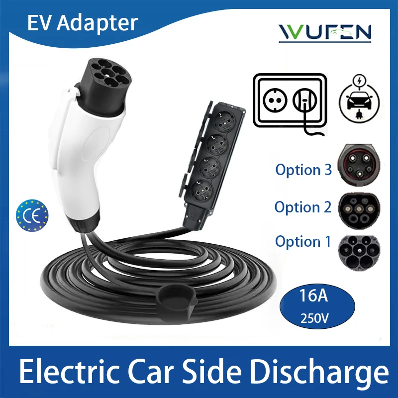 EU Socket Type1 Type2 GBT Plug Electricity Vehicles Suitable For GBT ioniq5 Mg4 Korean 220v Outdoor Picnic Need Car Supports V2L portable ev charger,ev charger adapter