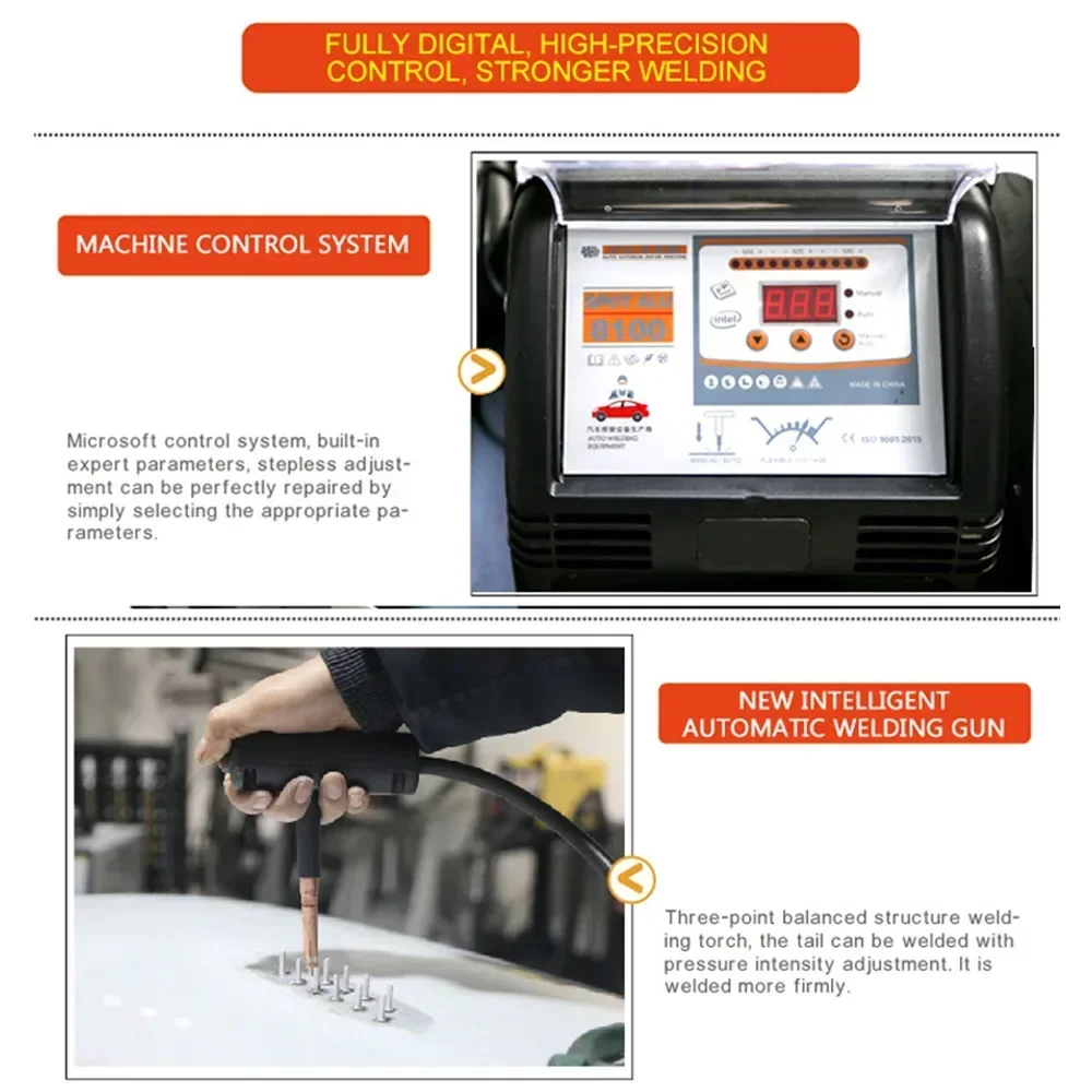 New Car Repair Machine Spot Welding Machine Aluminum Iron Sheet Metal Repair Tool Auto Maintenance Equipment Electric Welder