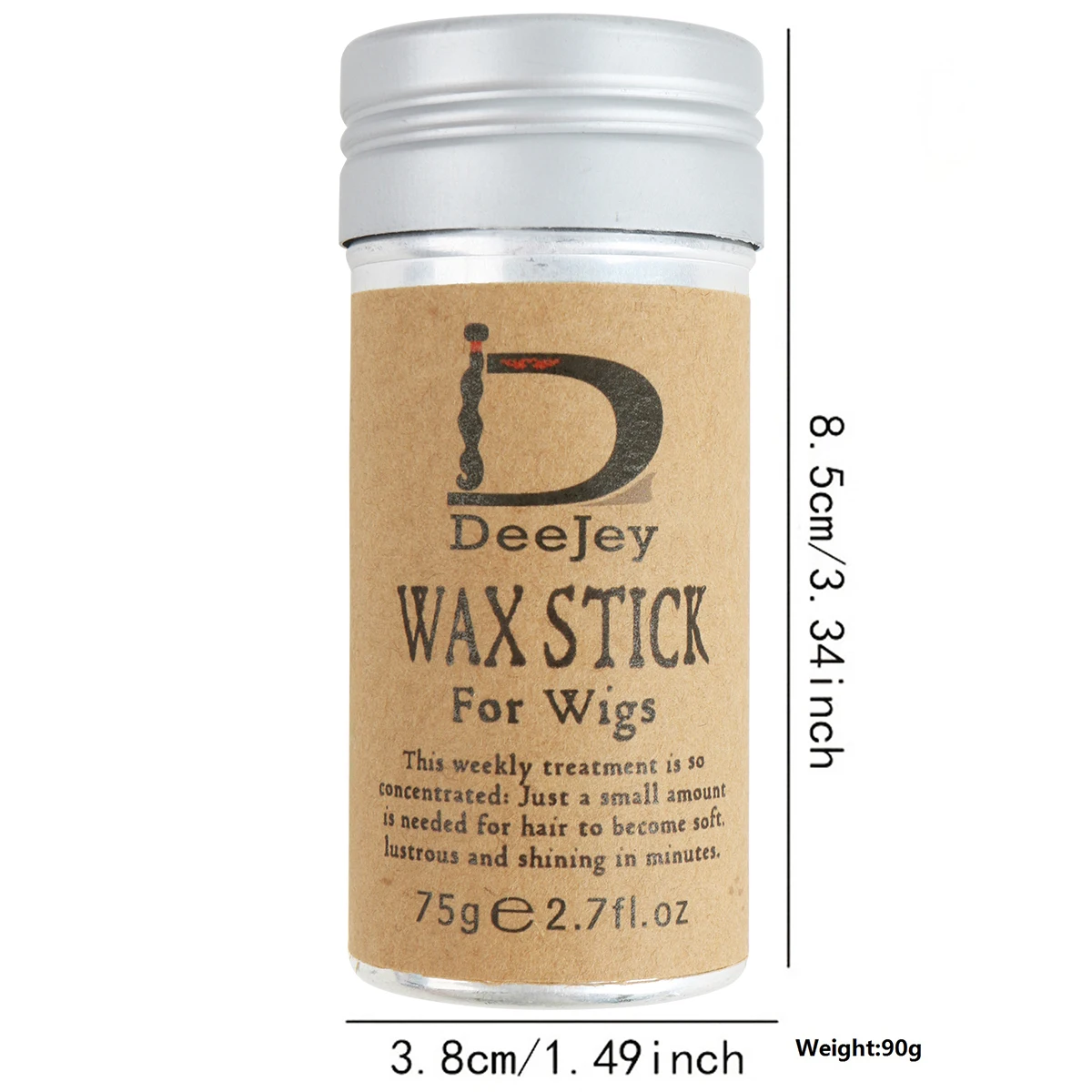 DeeJey Wig Edge Control Wax Stick-Invisible Grip for Lace Front Wigs/Cosplay/Daily No Residue, Portable Styling Pen