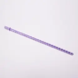 Eco - Friendly Multi - Color Reusable Straws with Clasps - Large Diameter, Perfect (Purple)