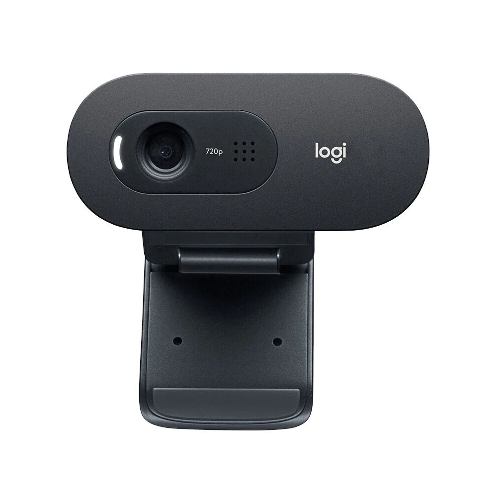 Logitech Original C270 C270i Desktop Computer Notebook Free Drive Online Course Webcam Video Chat Recording USB Camera HD for PC Webcam