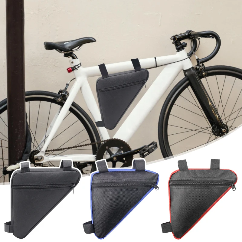 Bike Bicycle Triangle Bag Front Tube Frame Waterproof MTB Bicycle Saddle Bags Triangle Pouch Frame Holder Cycling Accessories