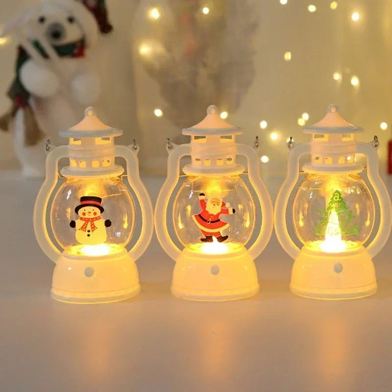 

Christmas Candle Light LED Horse Light Retro Small Oil Light Creative Decoration Decoration Gift Wind Light for Home Decoration