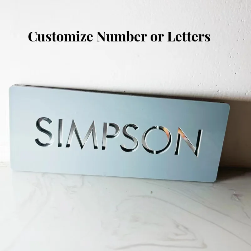 House Number Signs Door Signs House Numbers Number Plate Customized 3D For Home Apartment etc.