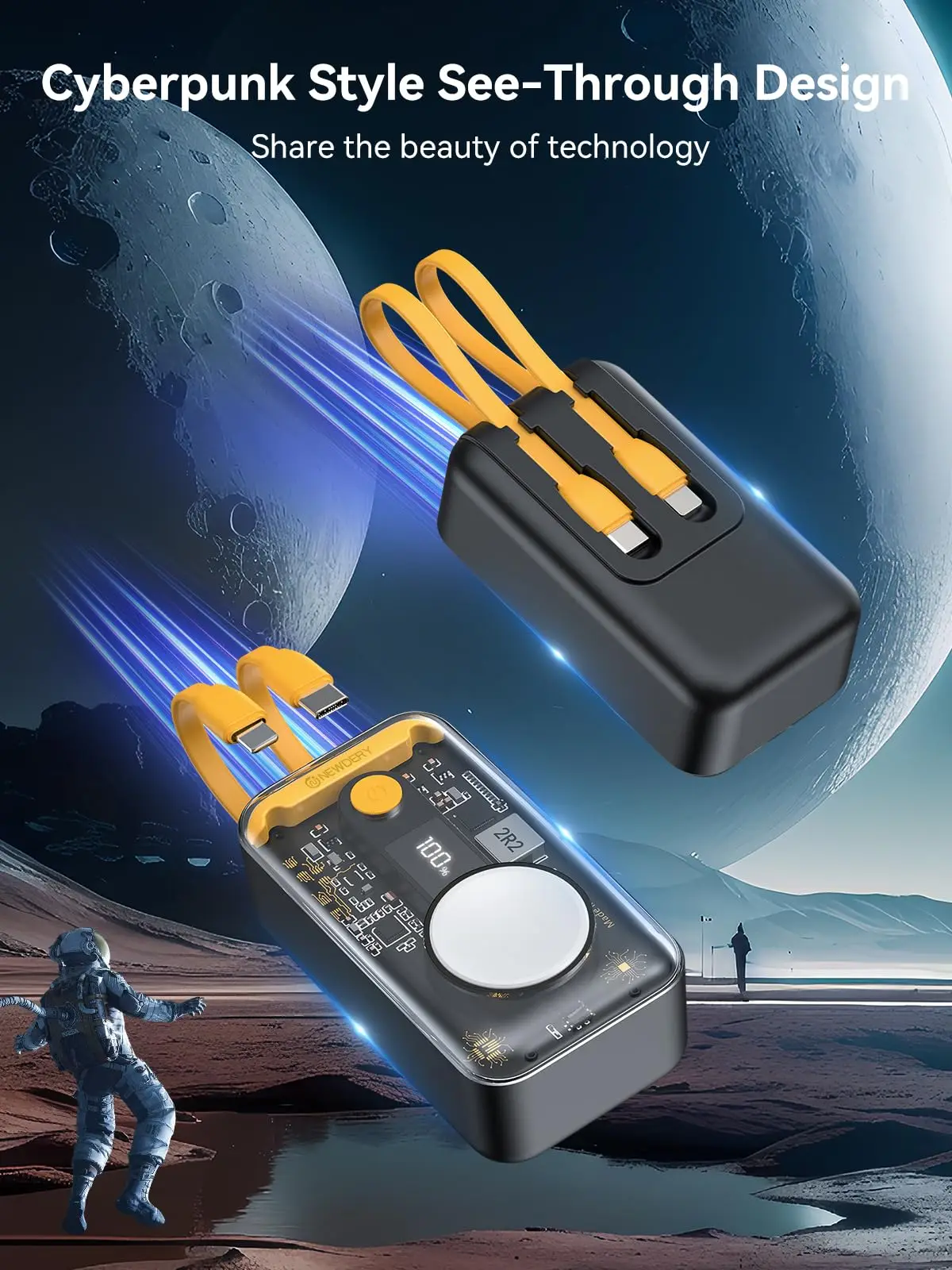 10000mAh Portable Power Bank for Apple Watch iPhone Samsung