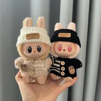 17cm Toy Doll Clothes for Labalbu Accessories Luxury Backpack New Original Clothing for Labbubu Sweater Outfit Mini Cute Bag Hat 4