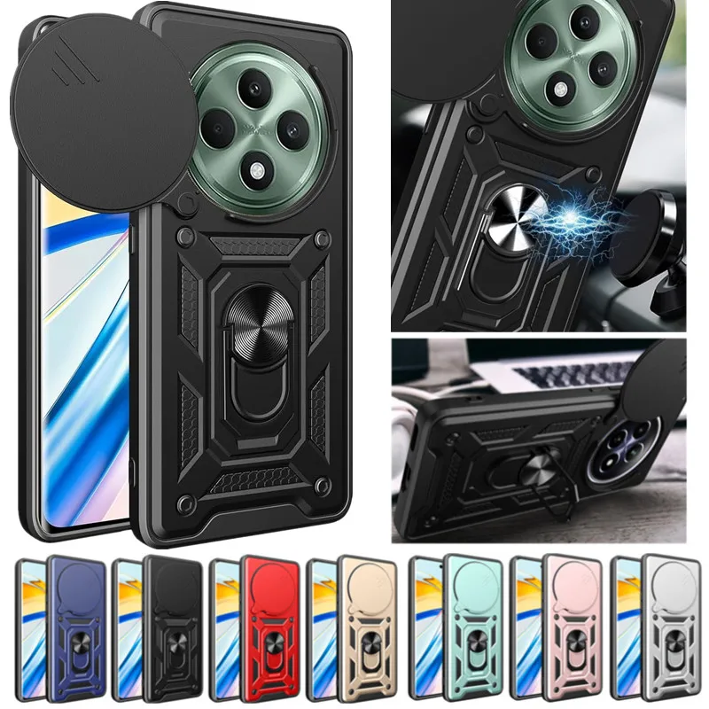 Enhanced Armor Case with Lens Protection and Magnetic Ring Holder