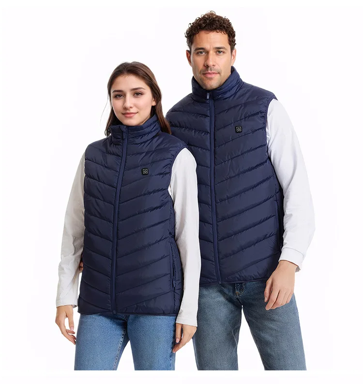 High Quality Smart Safety Outdoors Heated Vest Coat Jackets Men's Women's Heating USB Electric Jacket Warm Clothing Plus Size