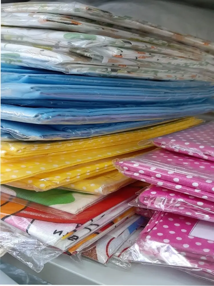Fabric footage cotton 100% calico poplin satin for sewing patchwork clothes linens needlework and handicrafts furniture tablecloth curtains dress