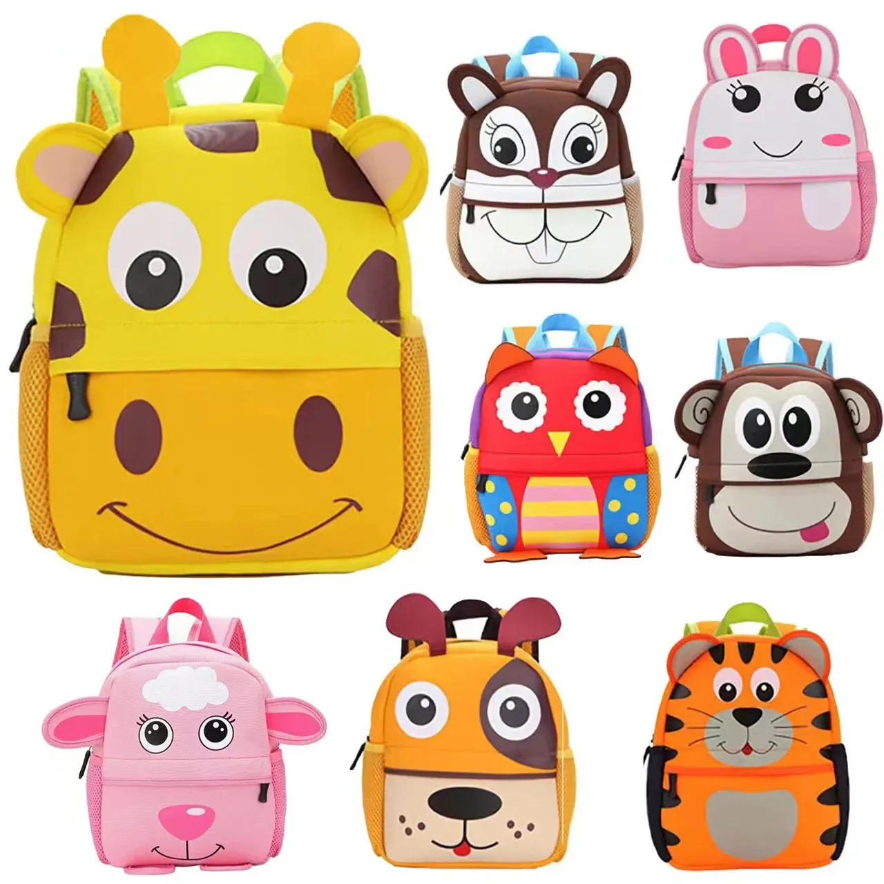Cute Zoo Baby Backpack Super Light Kindergarden School Bags Gift 1