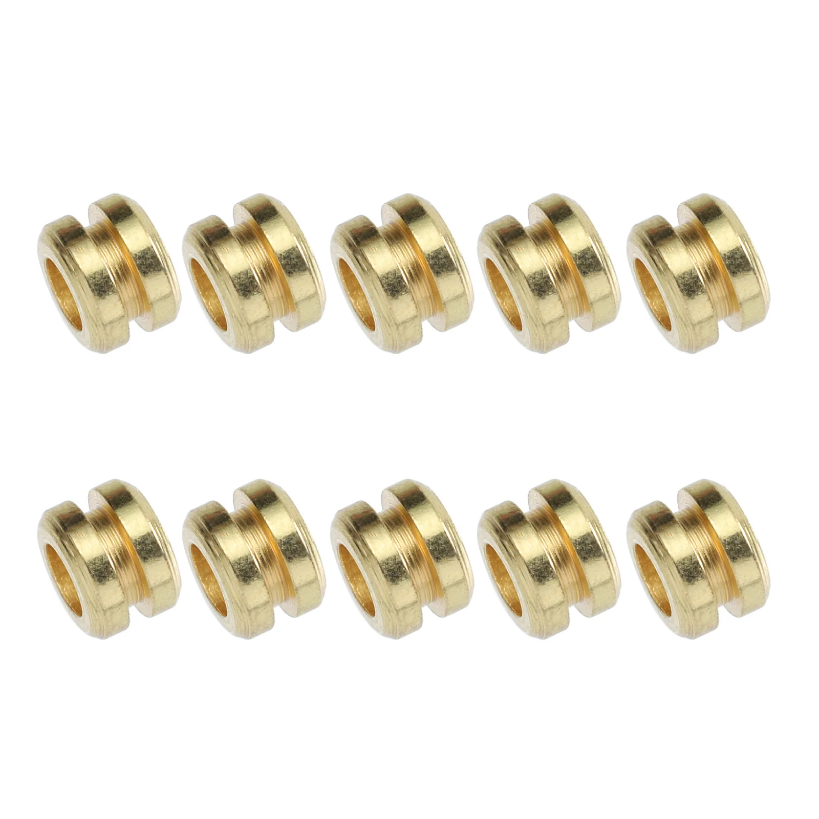 

10 Pcs String Beads Gold Decor Folk Guitar Supply Ballad Accessory Zinc Alloy Accessories Parts